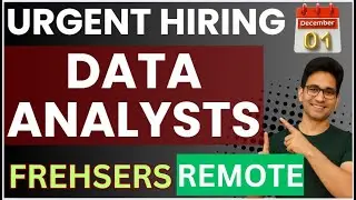 Top Remote Data Analyst Jobs for Freshers Hiring in December 2025 | Last Date to Apply