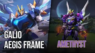 Aegis Frame Galio Skin - Amethyst | League of Legends | Chromas Skin