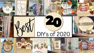 Best 20 DIY'S in  2020/ Dollar Tree DIY/ Farmhouse Decor/ Upcycle/ Trash To Treasure