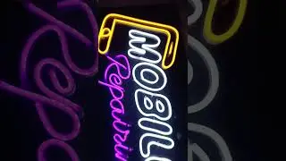 Neon light nameplate | light board | how to make neon Sign | mobile repairing