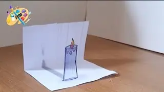 Very easy 3d drawing||3d candle drawing||@Arts12314