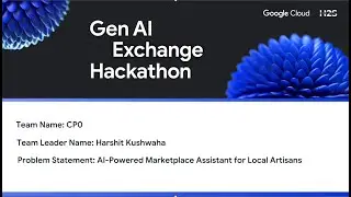 AI-Powered Marketplace Assistant for Local Artisans - Gen AI Exchange Hackathon