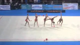 Bulgarian National Team - Rhythmic Gymnastics Dundee World Cup 2014 (Bats)