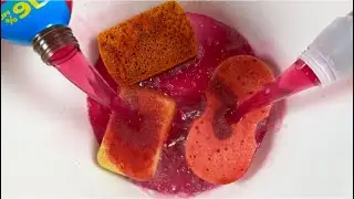 PRETTY PINK 💕 ASMR SPONGE SQUEEZE 🧽