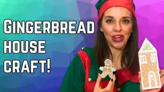 Elf Nelly&rsquo;s Gingerbread House Craft! | Christmas Cardboard Craft for Kids