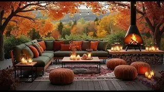 Cozy Rainy Autumn Day 🍂 Autumn Soft Jazz Music & Rain Ambience 🍁 Rainy Autumn Coffee Shop Ambience1