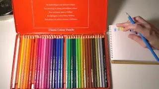 ASMR Testing Art Materials - Faber-Castell Classic Coloured Pencils - With Whispering