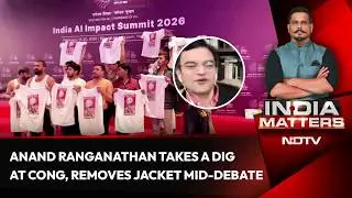 Anand Ranganathan Takes a Dig at Congress, Removes Jacket Mid-Debate