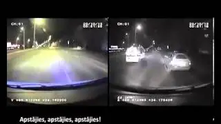 Russian Police Chase after Drunk Driver