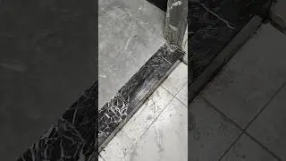Implementation of the threshold stone #tiler #tileworks #tilespro #construction #tiles #concrete