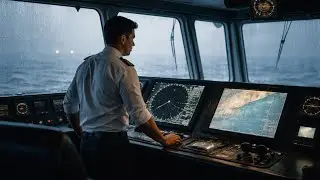 Restricted Visibility at Sea | 2nd Officer Takes Control | Real Bridge Watch Actions #sea #marine