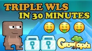 TRIPLE WLS IN 30 MINUTES | Growtopia Profit | Growtopia