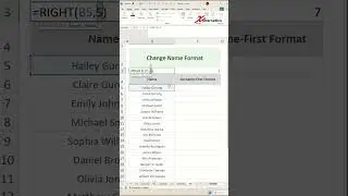 How do I flip first and last name in Excel - Excel Tips and Tricks