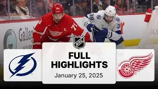 NHL Highlights | Lightning vs. Red Wings | January 25, 2025
