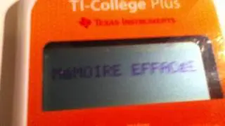 Calculatrice scientifique : r&eacute;initialiser sa calculatrice TI-Coll&egrave;ge Plus