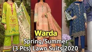 Latest WARDA SPRING/SUMMER (VOL-1) 3 PCS Lawn Dresses 2020&nbsp;| Pakistani Lawn Unstitched Suits