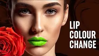 💄 How to Change Lip Color in Photoshop Tutorial 💋