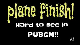 RARE! Plane Skins!! | hard to see in PUBGM | #shorts | #ttnc