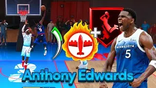 99 STEAL DEEP BOMBER ANTHONY EDWARDS build with ELITE CONTACTS is INSANE in NBA 2K26