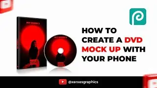 HOW TO CREATE A DVD COVER MOCK UP FOR YOUR DESIGNS IN PHOTOPEA #pixellab #flyerdesign