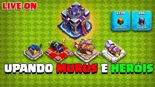 UPANDO OS MUROS e HEROIS + ANALISES - CLASH OF CLANS
