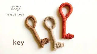 Making a macrame key for a keyring, keychain or handbag charm: DIY tutorial, pattern
