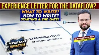 How to do Dataflow & Experience Letter Verification | PSVR for Gulf  | Dr. Noman Ghaffar Awan
