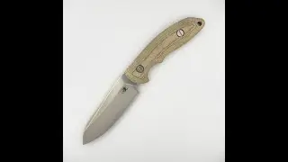 Hinderer Emmett Fixed Blade Sheepsfoot OD Green Canvas Micarta CPM MagnaCut