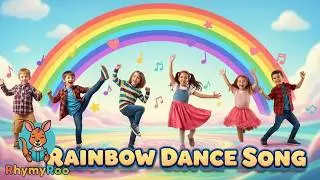 Rainbow Dance Song 🌈🎶| Learn Colors with Fun Dance Moves for Kids 💃🕺 | Color Learning Song 2025 🎨👶