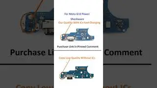 Charging Port Quality Comparison For Moto G10 Power / Shockware Quality vs Copy Quality
