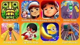 Temple Run2,Subway Surf,Subway SurfCity,Street Rush,Kooply Run,TagWith Ryan,Minion Rush,Super Runner