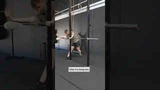 Tricep and lat release using a Barbell to improve Shoulder ROM  #shoulder #frontsquat#health#tricep