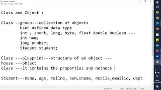 Class And Object In Java Programming Language