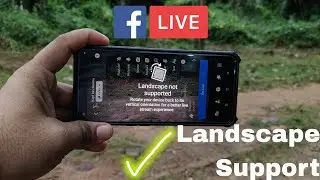 Facebook Live landscape not supported || Problem solved