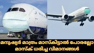 മനുഷ്യർ മാത്രം മാസ്കിട്ടാൽ പോരല്ലോ | Aeroplanes Are Wearing Masks| Malayalam | Dvideoz