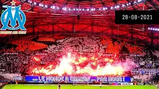 Marseille Fans (ultras) Choreo & Pyro || Olympique Marseille vs AS Saint-Etienne