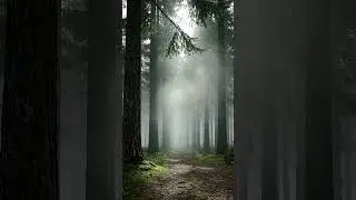 Walking Through a Mystical Foggy Pine Forest 🌲✨ | Relaxing Nature Loop