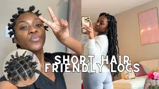 EASY AND AFFORDABLE FAUX LOCS INSTALL | Short hair friendly hairstyles
