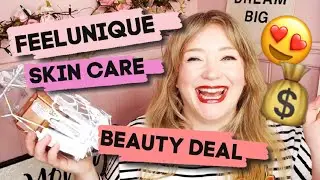 FeelUnique Skincare Gift Set Beauty Unboxing // &pound;100+ of products for &pound;21!!!!