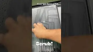 Easily remove water spots from the car window!