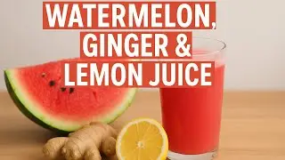 Refreshing Watermelon Ginger Lemon Juice | Healthy Detox Drink for Energy & Immunity