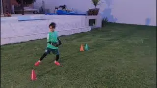 Treino goleiro sub 9 (8 anos) - evoluindo