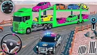 New, US Truck Car Transporter Driving - Cargo Transport Multistory Vehicle - Android GamePlay