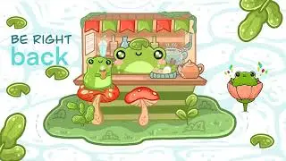 Cute Froggy Cottagecore STREAM OVERLAY FOR TWITCH