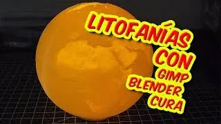 [TUTORIAL] Diseña e imprime en 3d tu litofanía de un planeta  con Gimp Blender y Cura
