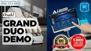 Демонстрация массажного кресла Costco - Osaki AI Grand Duo 4D с двойным механизмом и функцией опр...
