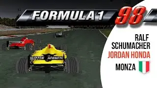 F1 98 ps1 gameplay: Monza - Ralf Schumacher (Hard)