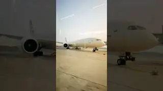 Etihad flight at Abu Dhabi Airport #etihad #flight #abudhabi #uae #travel #explore #enjoy #luxury