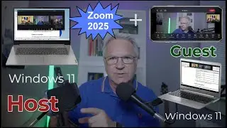 Zoom in 2025 - for Beginners. Windows 10/11 as Host and Guest, plus iphone.