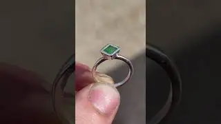 Forged Tsavorite Garnet ring